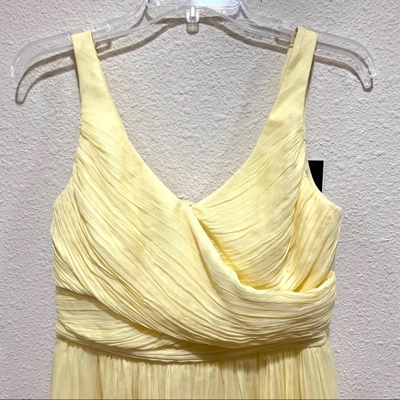J.Crew 100% Silk Bridesmaid Yellow Midi Dress (NWT) - Picture 4 of 8